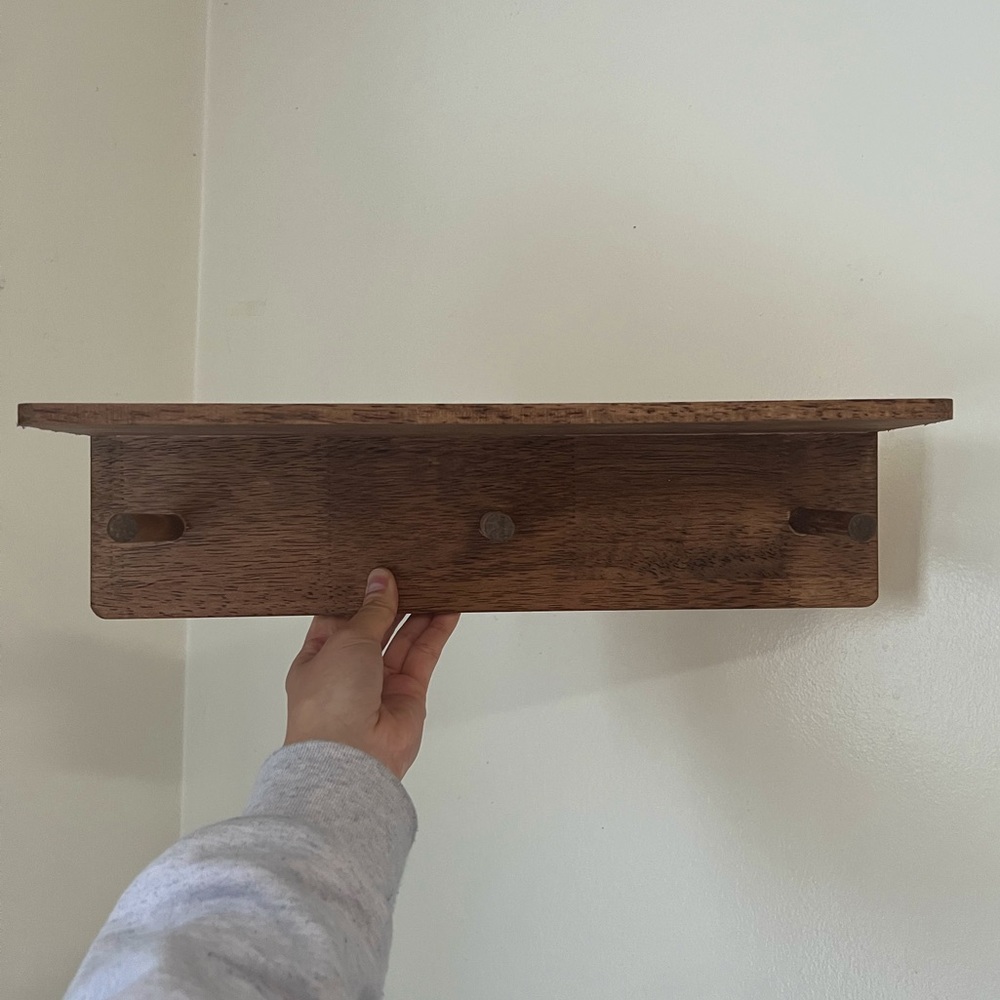 mid-century modern wall shelf